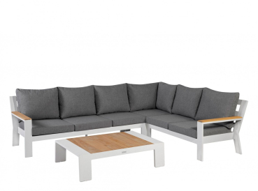 EXOTAN® Gartenlounge-Set Valerie Rechts Weiss / Nanotex
